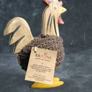 Araucanian Rooster with Wooden Legs