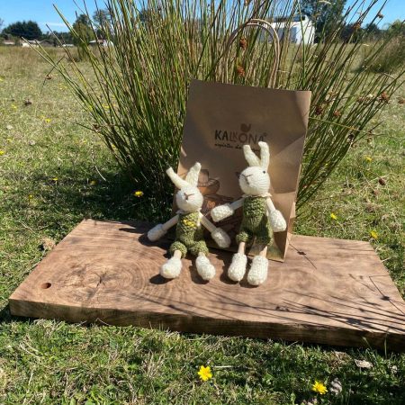 Artesanía de Chile en La Unión: Colección de figuras de animales en lana tejida y madera tallada a mano de Kalkona. En la imagen se aprecia la delicadeza del oficio manual y la conexión con la naturaleza del sur chileno. Ideal para decoración con propósito y regalos con alma. Encuéntranos en redes como @KalkonaChile y coordina tu pedido al WhatsApp +56991320953 para envíos a todo el país.